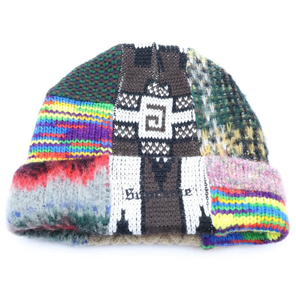 SUPREME(シュプリーム) 26SS PATCHWORK BEANIE パッチワーク ウール ビーニー ニット帽 マルチカラー
