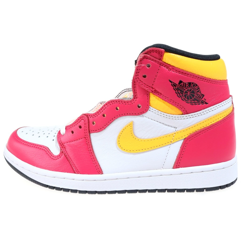 NIKE(ナイキ) AIR JORDAN RETRO HIGH OG エアジョーダン 1 レトロ ハイカットスニーカー レッド/イエロー US8/26cm 555088-603
