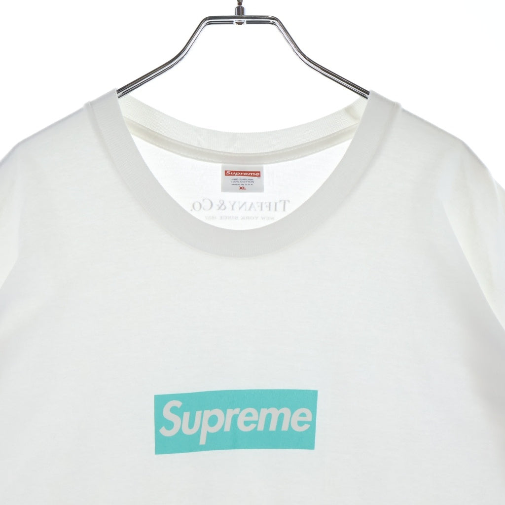 SUPREME(シュプリーム) × Tiffany & Co. Box Logo Tee ティファニー ボックス ロゴ Tシャツ カットソー ホワイト