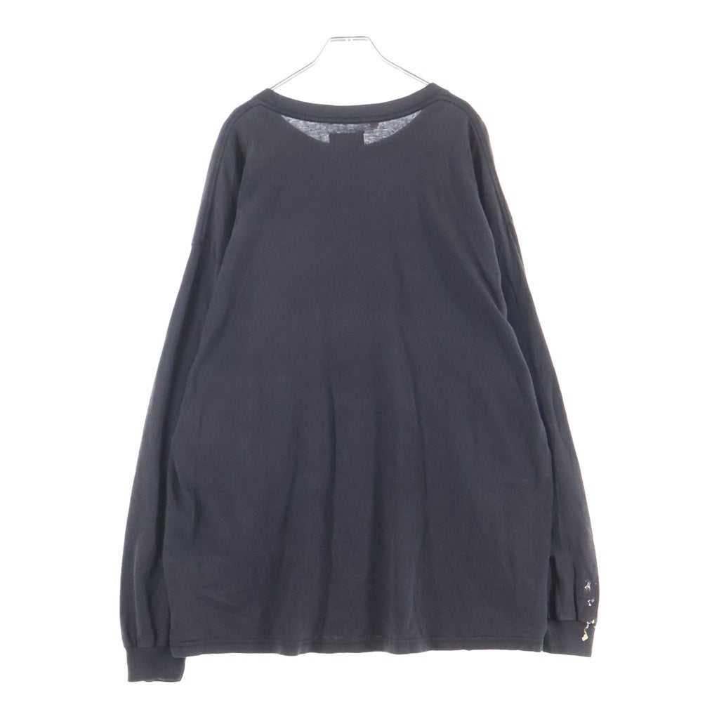 GALLERY DEPT.(ギャラリーデプト) PAINTED L/S TEE USA製 ペイント クルーネック 長袖カットソー ブラック