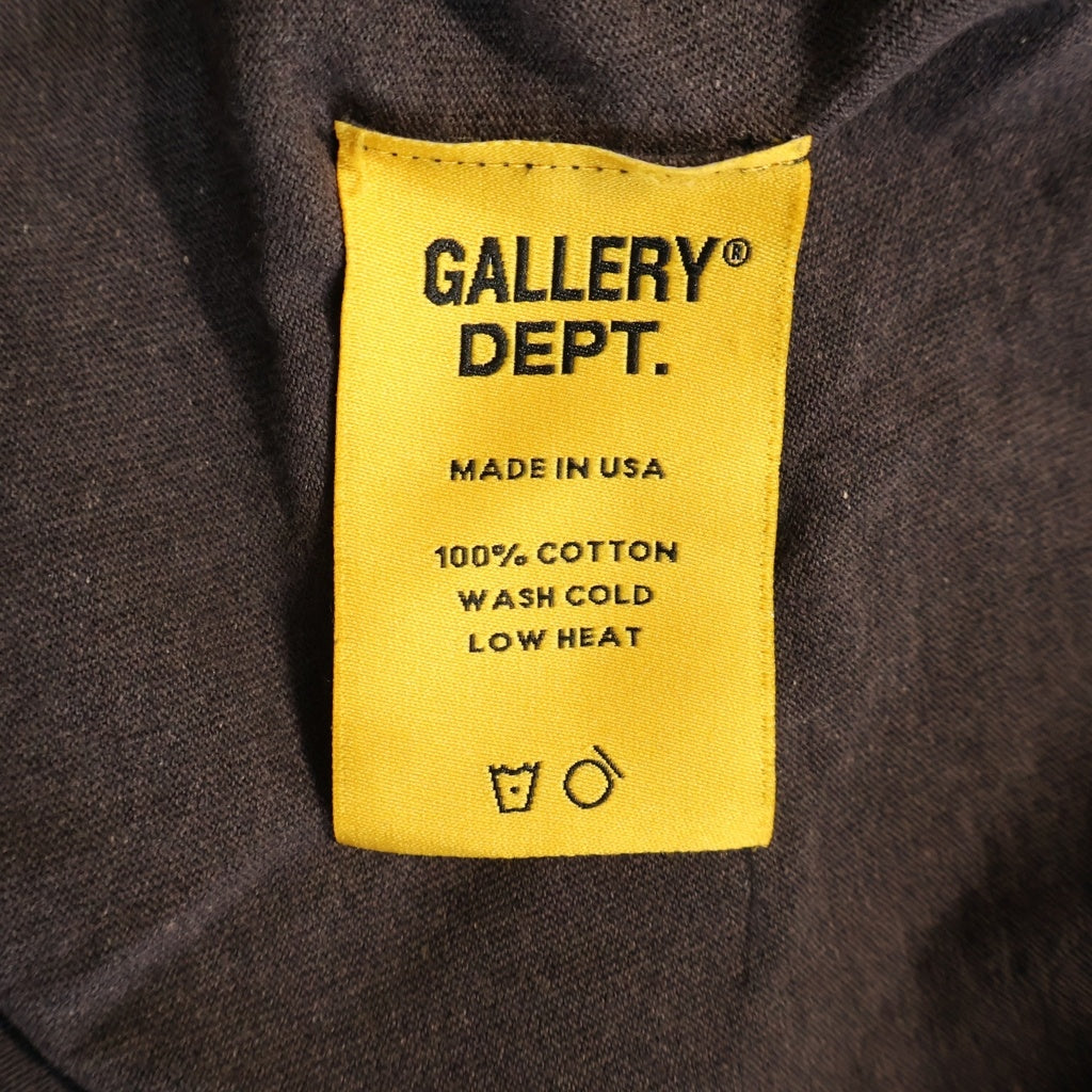 GALLERY DEPT.(ギャラリーデプト) FLAMES LONG SLEEVE TEE フレームロングスリーブ クルーネック長袖Tシャツ グレー