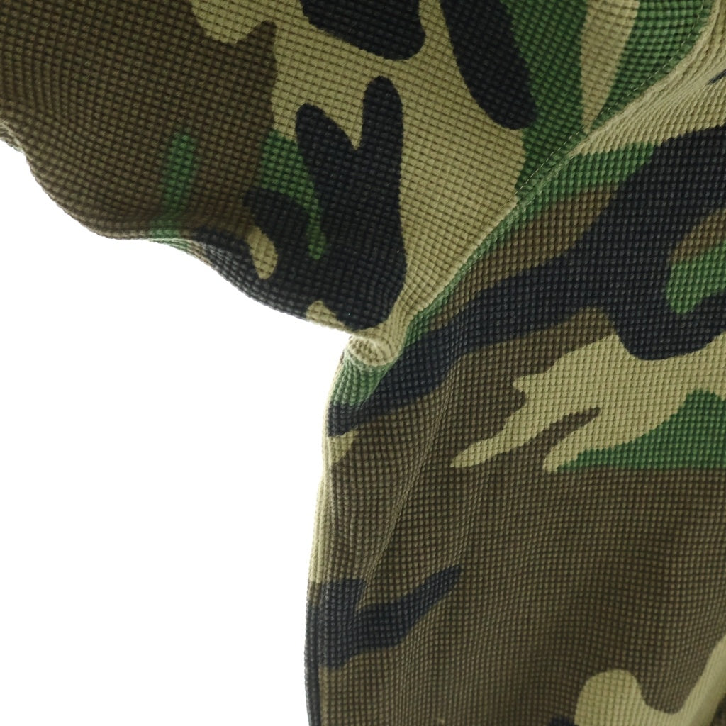 SUPREME(シュプリーム) 24SS Hooded Zip Up Thermal Woodland Camo ウッドランドカモ サーマルジップアップフーディー カーキ