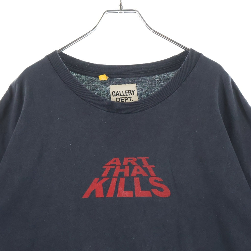 GALLERY DEPT.(ギャラリーデプト) 22SS ATK STACK LOGO TEE スタックロゴTシャツ クルーネック半袖カットソー ブラック