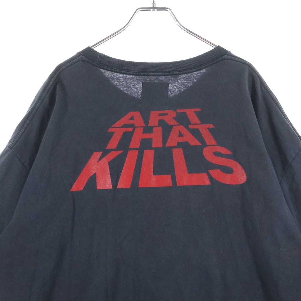 GALLERY DEPT.(ギャラリーデプト) 22SS ATK STACK LOGO TEE スタックロゴTシャツ クルーネック半袖カットソー ブラック