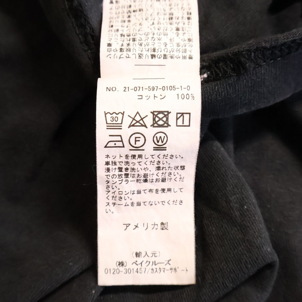 GALLERY DEPT.(ギャラリーデプト) 22SS ATK STACK LOGO TEE スタックロゴTシャツ クルーネック半袖カットソー ブラック