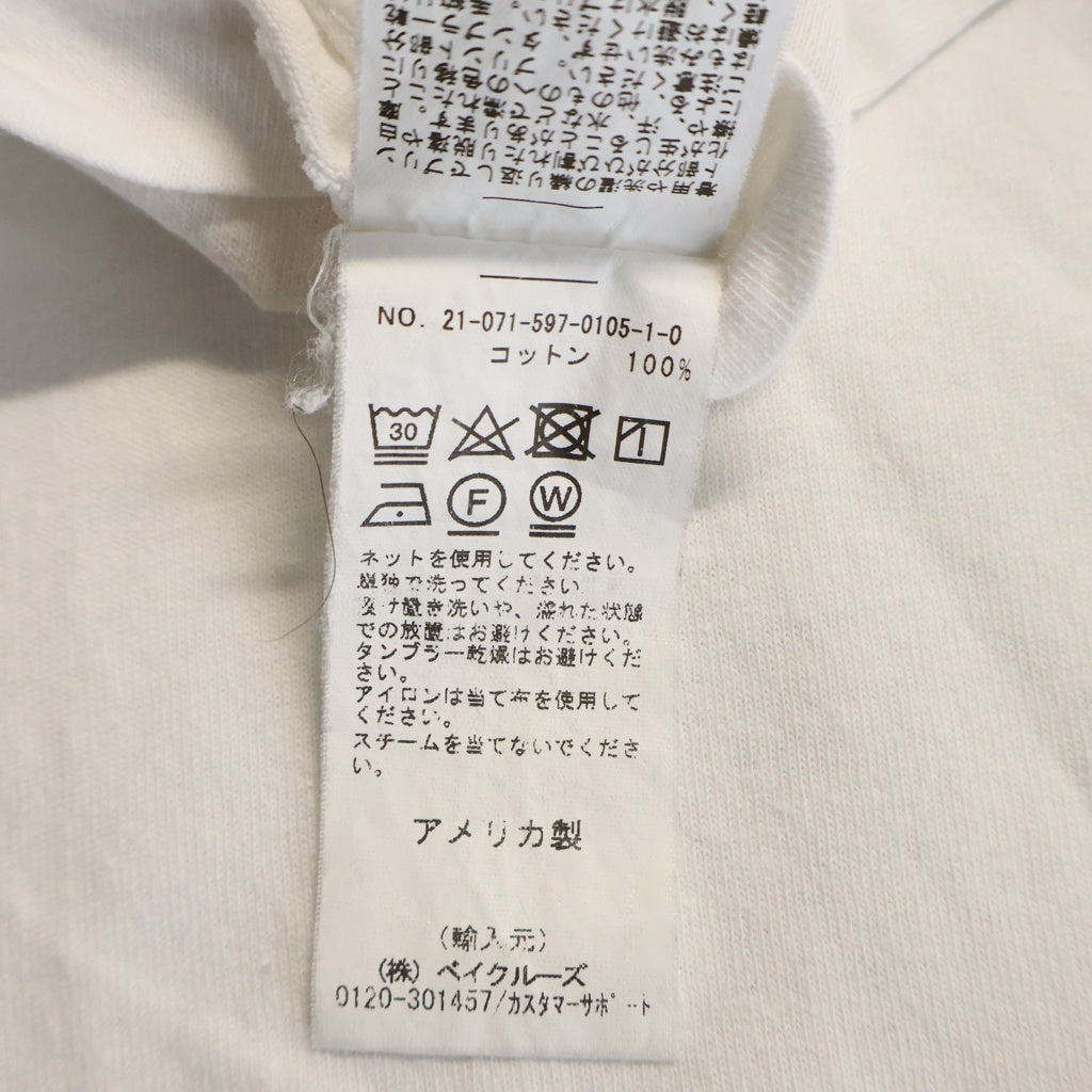 GALLERY DEPT.(ギャラリーデプト) 22SS ATK STACK LOGO TEE 両面プリントクルーネック半袖カットソー ホワイト