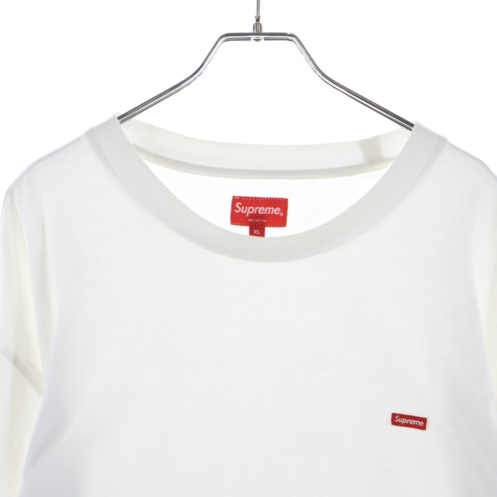 SUPREME(シュプリーム) Small Box Logo L/S Tee スモールボックスロゴ クルーネック長袖カットソー ホワイト