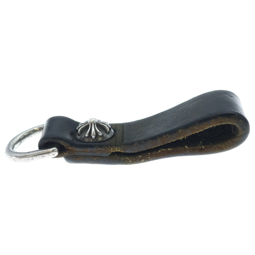 CHROME HEARTS(クロムハーツ) BELT LOOP D RING Dリング クロスボールベルトループ ブラック/シルバー BCA415