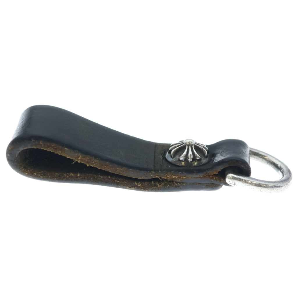 CHROME HEARTS(クロムハーツ) BELT LOOP D RING Dリング クロスボールベルトループ ブラック/シルバー BCA415