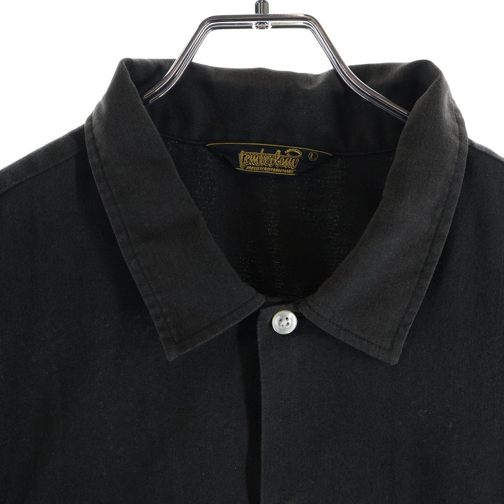 TENDERLOIN(テンダーロイン) T-BOWL SHT S/S チェーン刺しゅう ボーリング 半袖シャツ ブラック/ホワイト