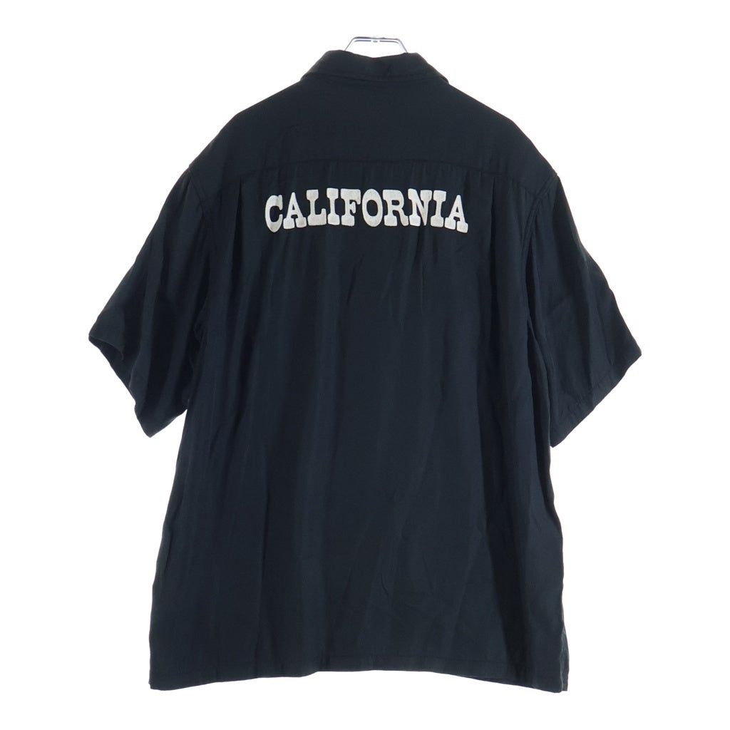 STANDARD CALIFORNIA(スタンダード カリフォルニア) SD Bowring Shirt ボーリング レーヨン 半袖シャツ ブラック