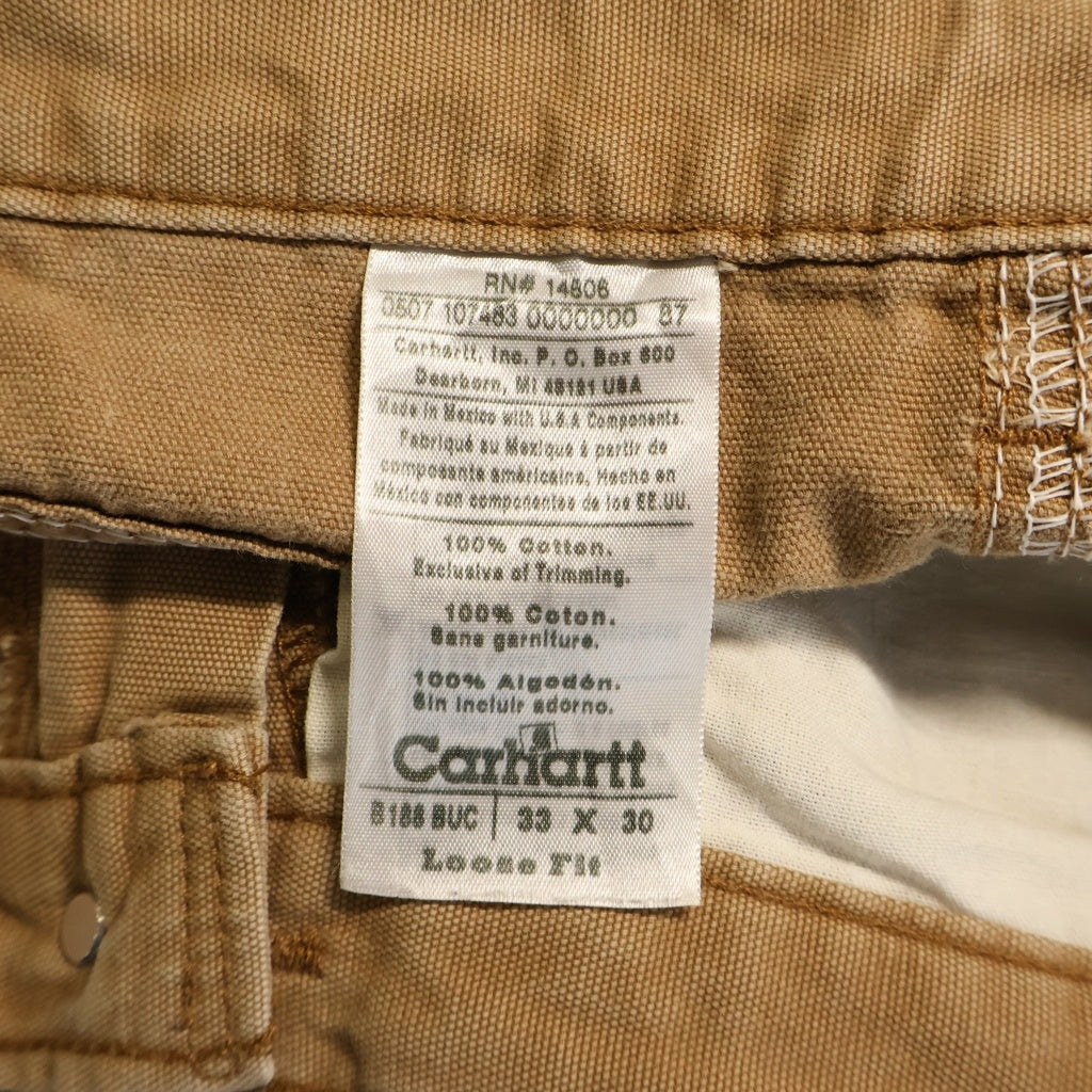 CARHARTT(カーハート) 00S LOOSE FIT DOUBLE KNEE PANTS ダブルニー パンツ ブラウン B188 BUC