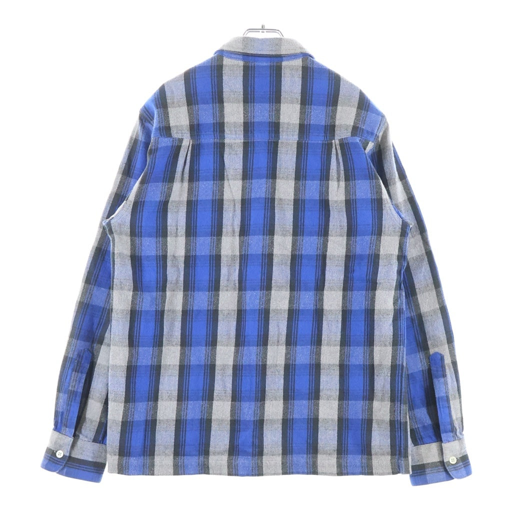WTAPS(ダブルタップス) 15AW UNION 01 COTTON TEXTILE CHECK FLANNEL L/S SHIRT コットン チェック フランネル 長袖シャツ ブラック/グレー/ブルー 152GWDT-SHM05