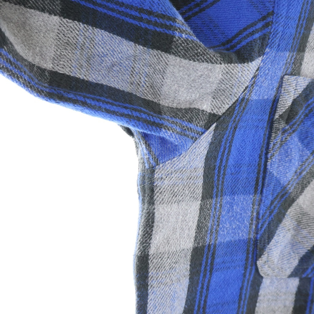 WTAPS(ダブルタップス) 15AW UNION 01 COTTON TEXTILE CHECK FLANNEL L/S SHIRT コットン チェック フランネル 長袖シャツ ブラック/グレー/ブルー 152GWDT-SHM05