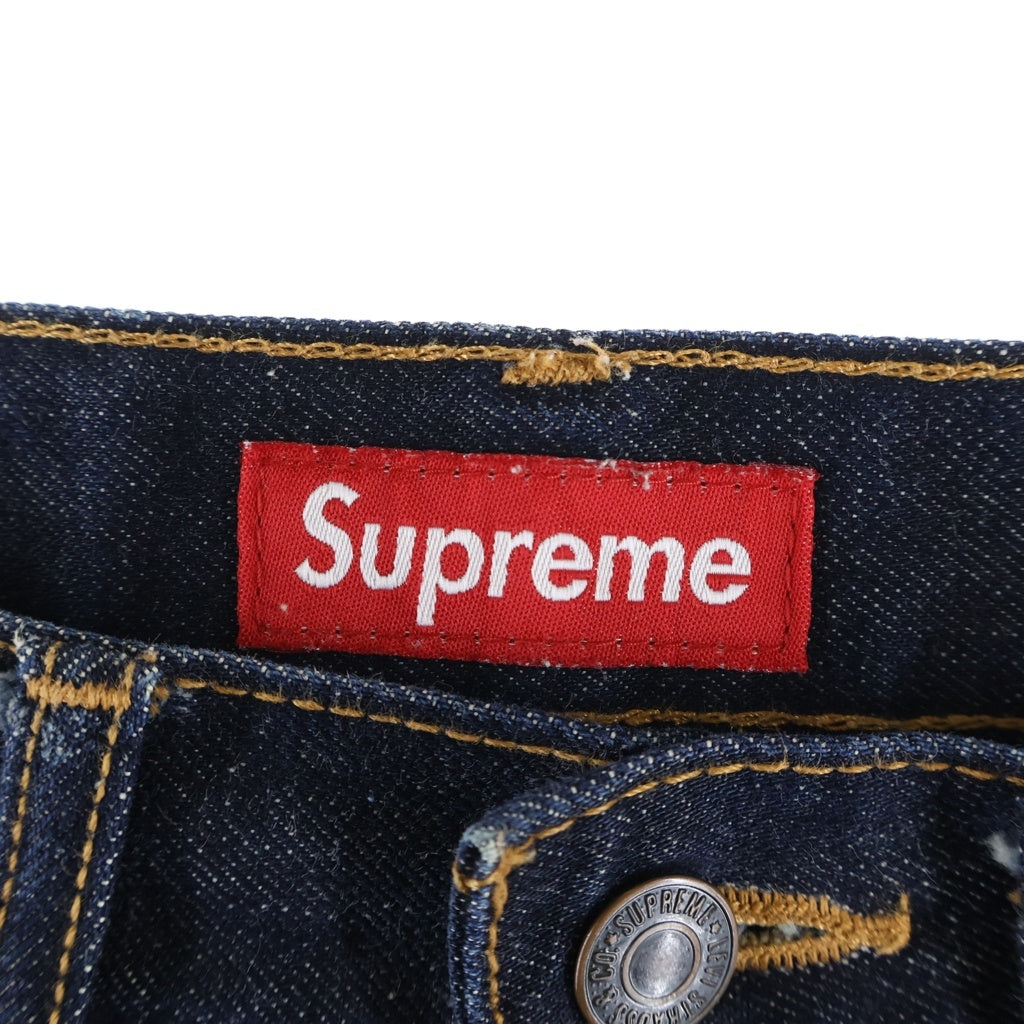 SUPREME(シュプリーム) 12AW × LEVI'S (リーバイス) 505 Jeans Indigo USA製 ボタン裏刻印4527 ジップフライ オレンジタブ デニムパンツ インディゴ