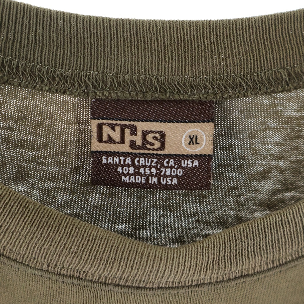 INDEPENDENT(インデペンデント) 90S NHS IRON CROSS TEE クロス プリント 半袖Tシャツ ラグラン カットソー ブラウン