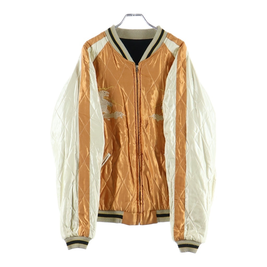 TAILOR TOYO(テーラー東洋) 50S STYLE VELVETEEN SOUVENIRJACKT POLAR BEAR ALASKA MAP 別珍 アラスカ スーベニア ジャケット リバーシブル ブラック TT15792-119