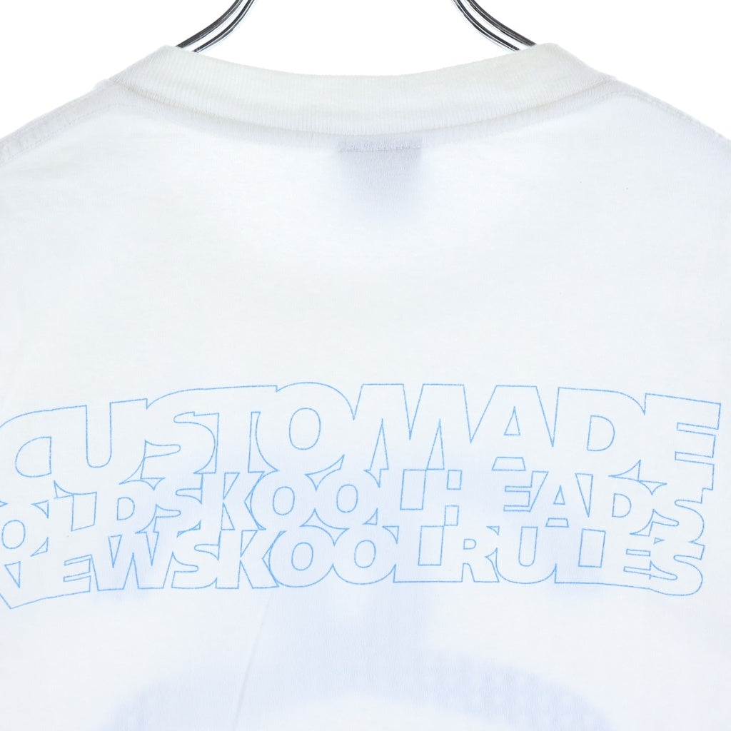 STUSSY(ステューシー) 90S OLD SKULL MONOGRAM LOGO PRINT TEE オールド スカル モノグラム フロントプリント 半袖Tシャツ カットソー ホワイト