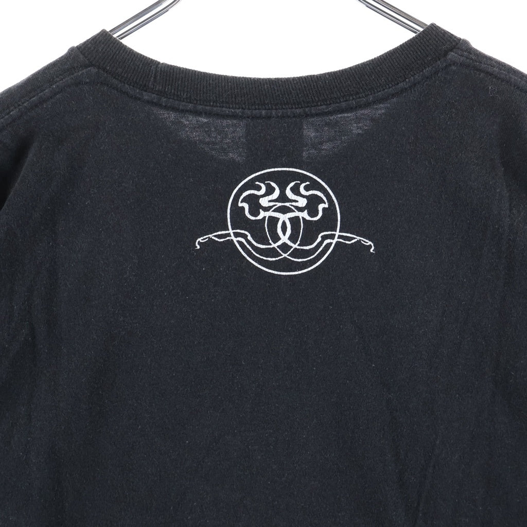 STUSSY(ステューシー) 10S DRAGON SKULL パウエルパロディ ドラゴン スカル フロントプリント 半袖Tシャツ カットソー ブラック