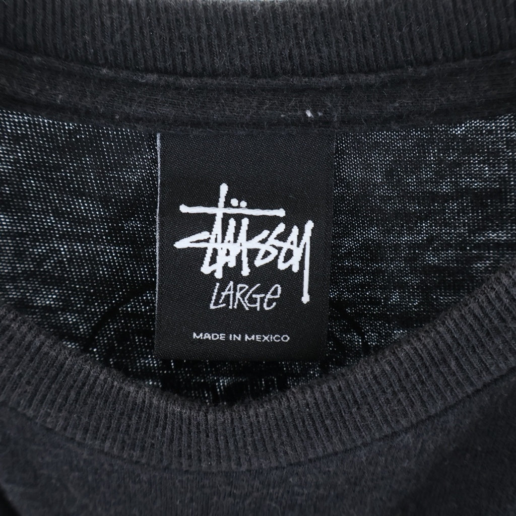 STUSSY(ステューシー) 10S DRAGON SKULL パウエルパロディ ドラゴン スカル フロントプリント 半袖Tシャツ カットソー ブラック
