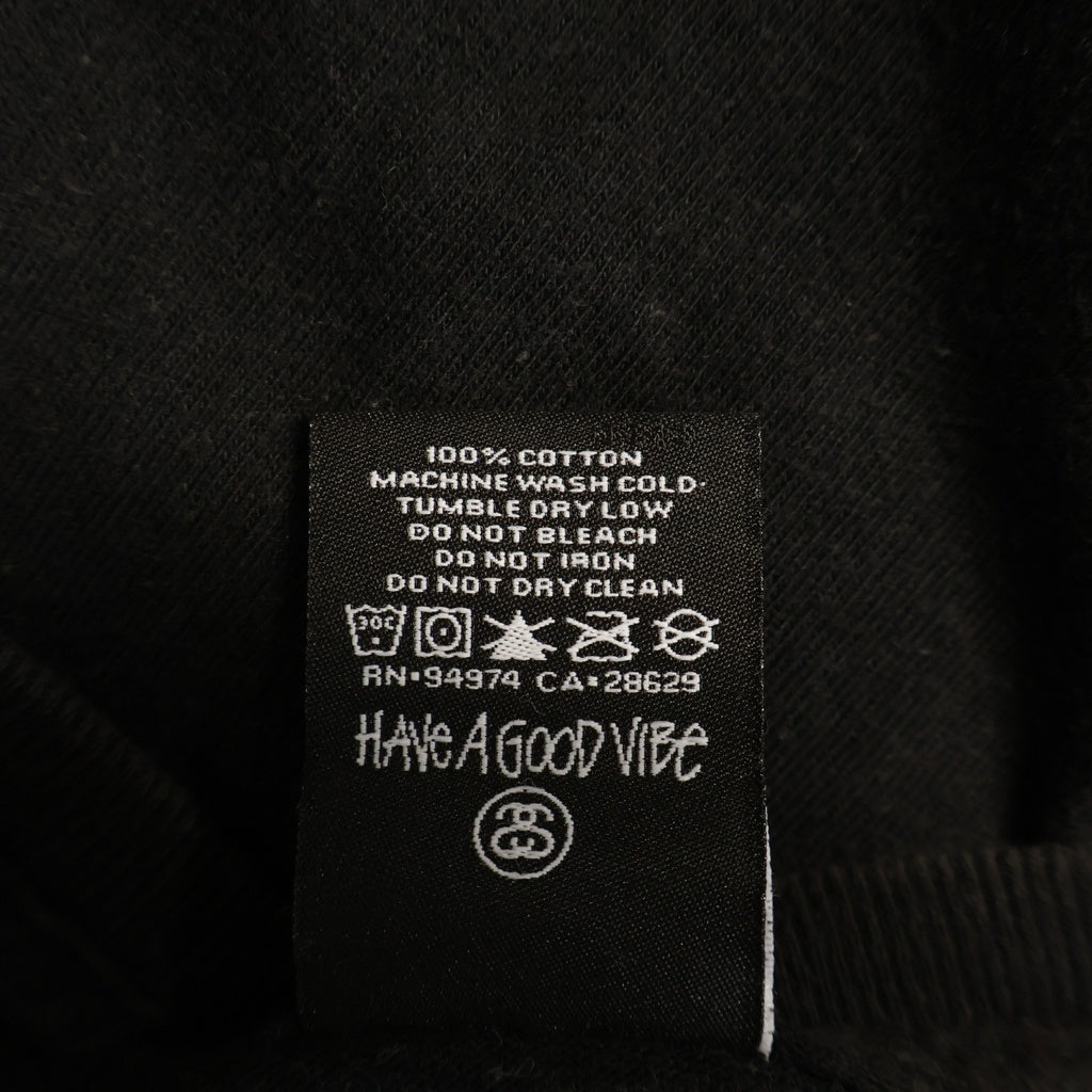 STUSSY(ステューシー) 10S DRAGON SKULL パウエルパロディ ドラゴン スカル フロントプリント 半袖Tシャツ カットソー ブラック