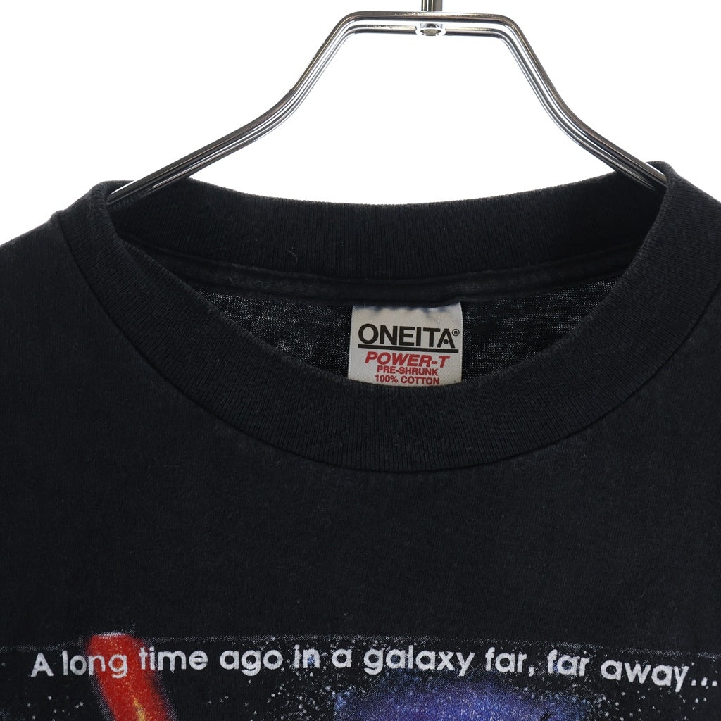 VINTAGE(ヴィンテージ) 90S STARWARS EP4 1993 スターウォーズ 新たなる希望 フロントプリント 半袖Tシャツ カットソー ブラック