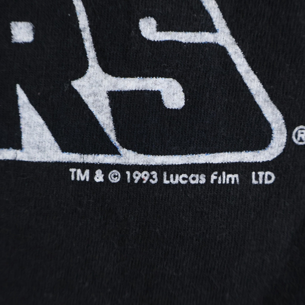 VINTAGE(ヴィンテージ) 90S STARWARS EP4 1993 スターウォーズ 新たなる希望 フロントプリント 半袖Tシャツ カットソー ブラック