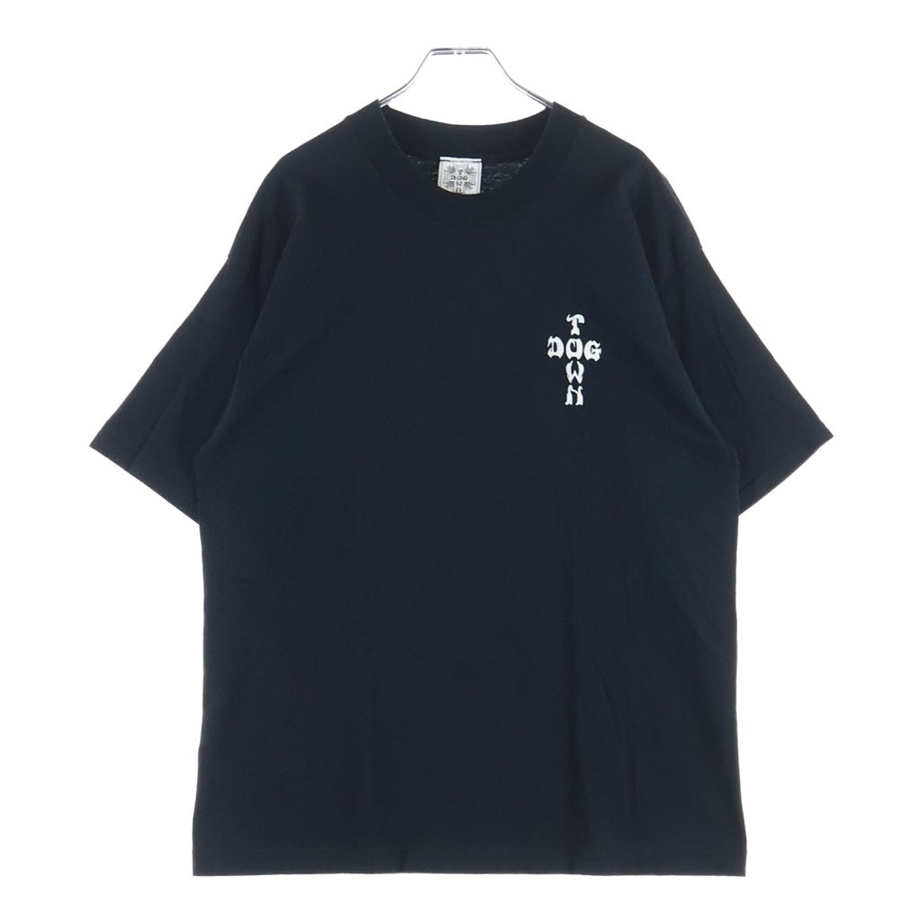 VINTAGE(ヴィンテージ) 90-00S DOG TOWN SKULL FLAME ドッグタウン スケート スカル フレイム 半袖Tシャツ ブラック