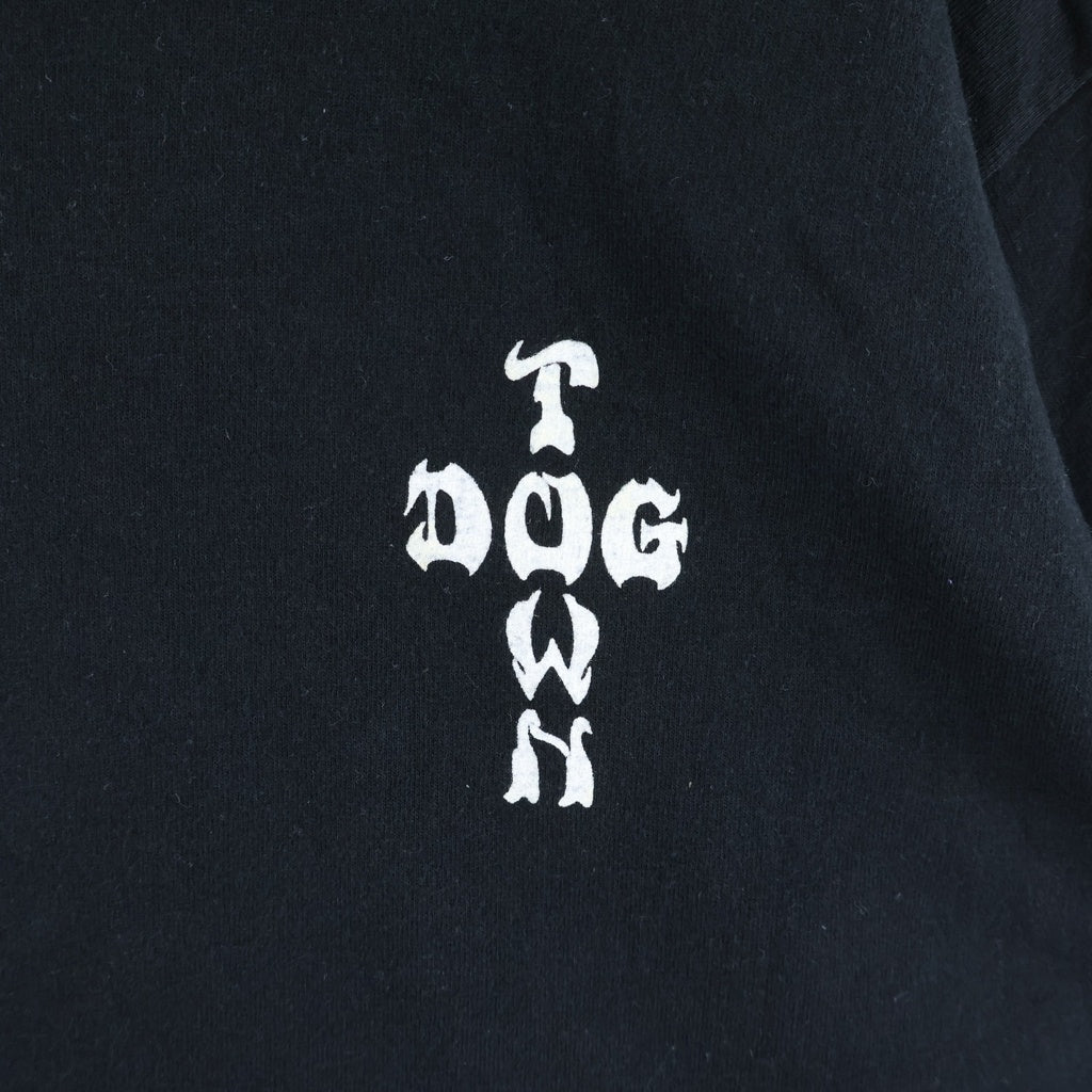 VINTAGE(ヴィンテージ) 90-00S DOG TOWN SKULL FLAME ドッグタウン スケート スカル フレイム 半袖Tシャツ ブラック