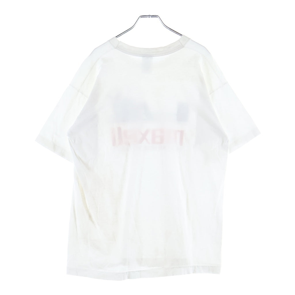 VINTAGE(ヴィンテージ) 90S MAXELL TAKE YOUR MUSIC TO THE MAX マクセル フロントプリント 半袖Tシャツ カットソー ホワイト