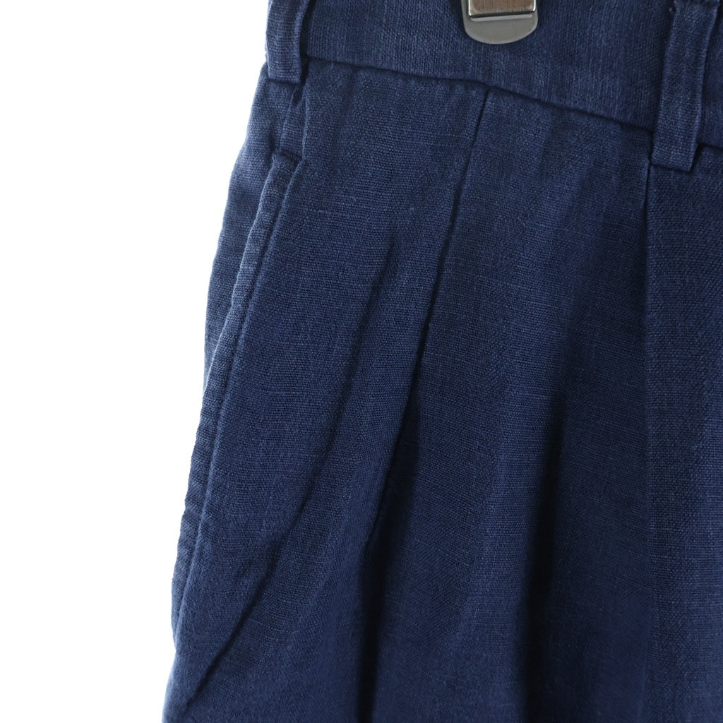 BROOKS BROTHERS(ブルックス ブラザーズ) 80S LINEN SLACKS リネンスラックスパンツ 42TALON USA製 ネイビー