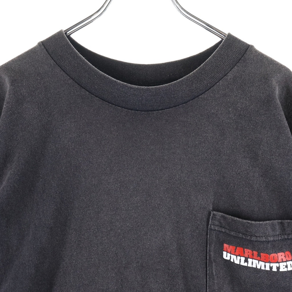VINTAGE(ヴィンテージ) 90S MARLBORO UNLIMITED LIZARD POCKET TEE マルボロ トカゲ ポケット 半袖Tシャツ カットソー ブラック