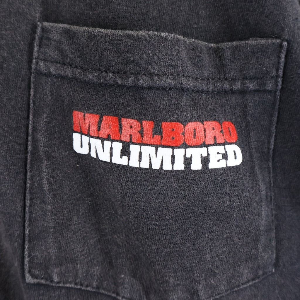 VINTAGE(ヴィンテージ) 90S MARLBORO UNLIMITED LIZARD POCKET TEE マルボロ トカゲ ポケット 半袖Tシャツ カットソー ブラック