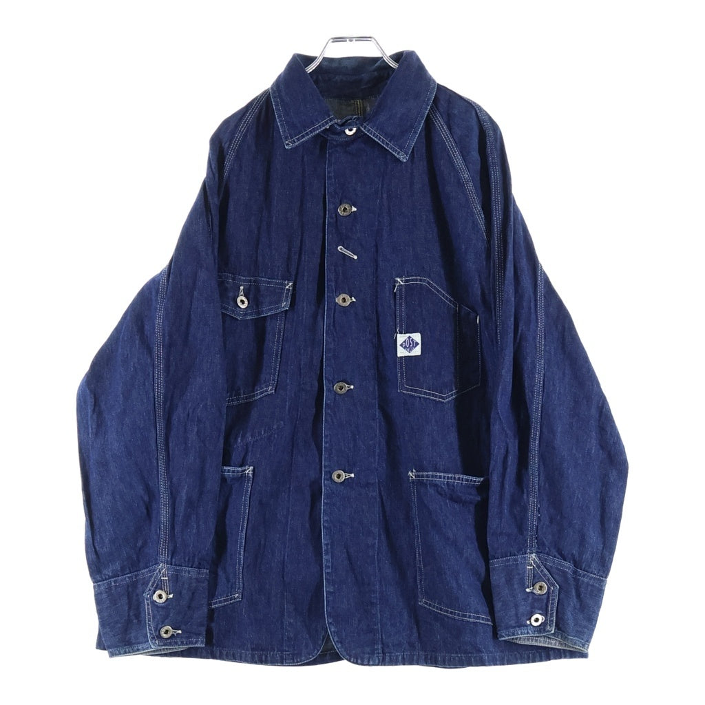 POST OVERALLS(ポストオーバーオールズ) 90S DENIM ENGENIA JACKET デニムエンジニアジャケット カバーオール インディゴ