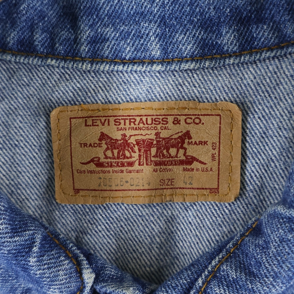 Levi's(リーバイス) 80S 70506-0214 ボタン裏698 USA製 デニムトラッカージャケット インディゴ