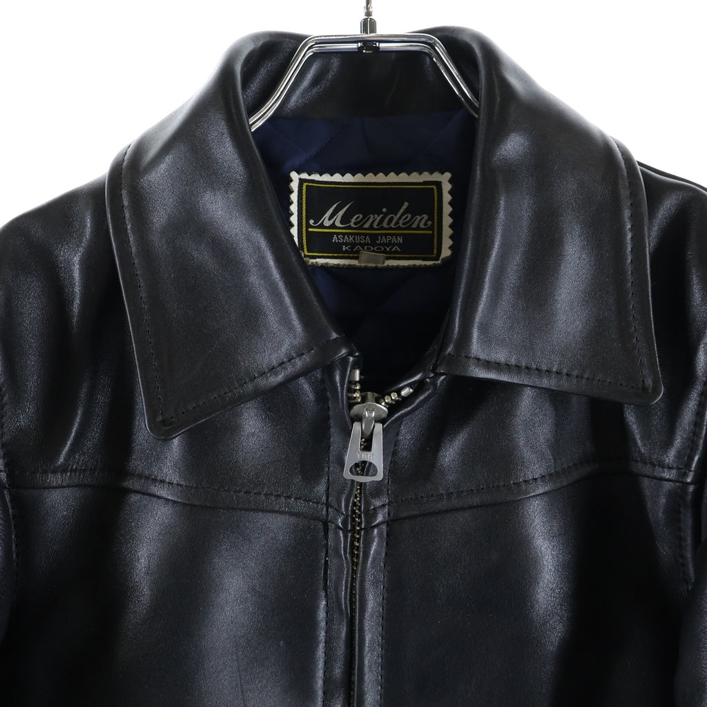 KADOYA(カドヤ) KADOYA MERIDEN THE HEAD FACTORY カドヤ シングルレザージャケット ブラック