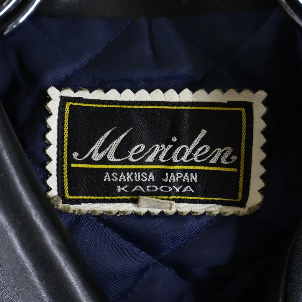 KADOYA(カドヤ) KADOYA MERIDEN THE HEAD FACTORY カドヤ シングルレザージャケット ブラック