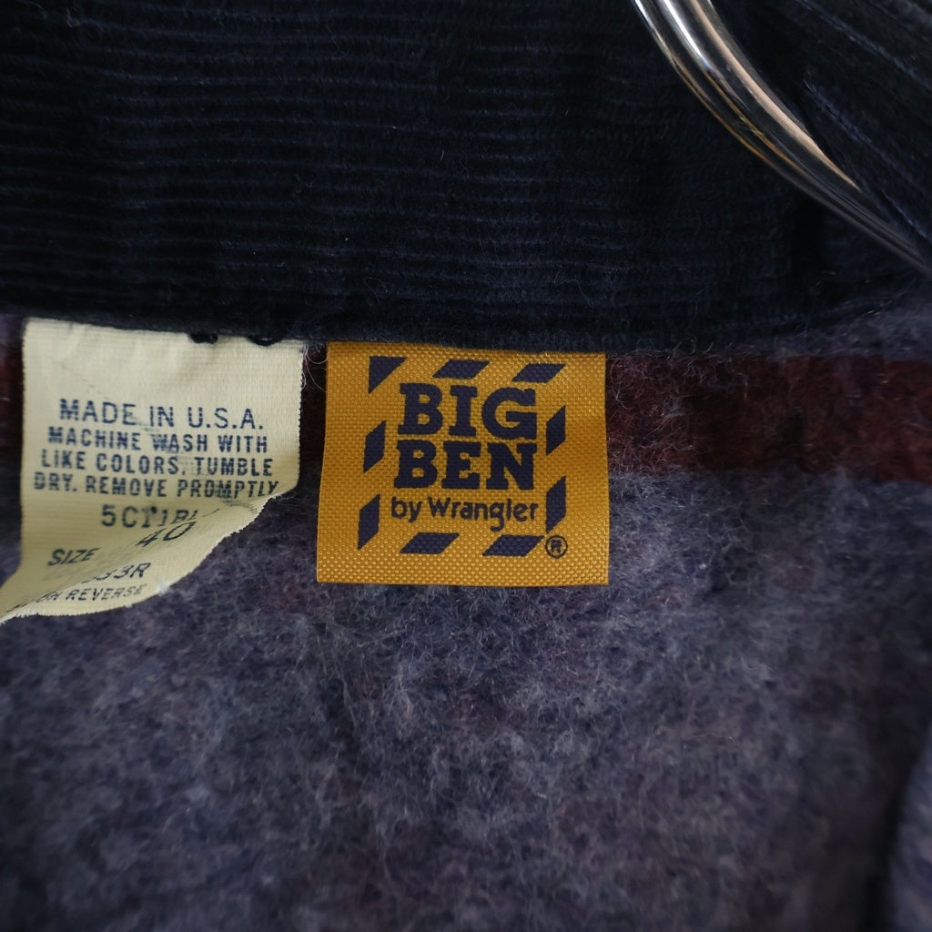 VINTAGE(ヴィンテージ) 80S BIG BEN BY WRANGLER BLANKET ZIP UP DENIM JACKET ビッグ ベン ラングラー デニム ブランケット ジップアップ ジャケット インディゴ 5LRLL833R