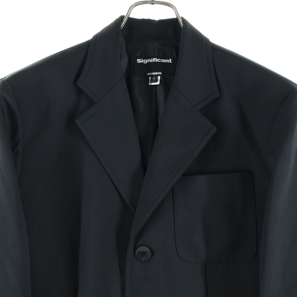 ADER ERROR(アーダーエラー) SIGNIFICANT Sig BK Tag Blazer 03 3B ブレザー テーラードジャケット ブラック BO42FYJK0104BK