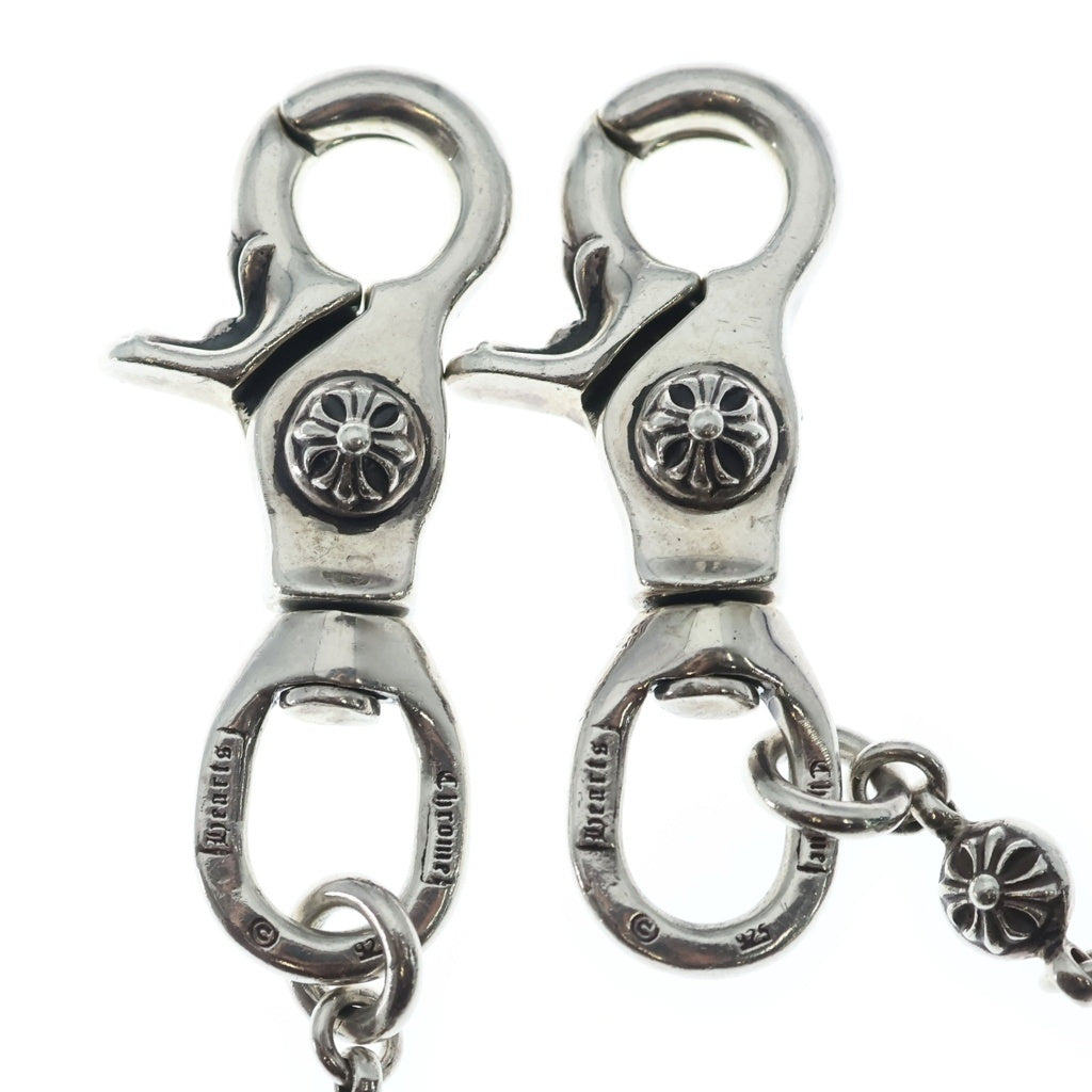 CHROME HEARTS(クロムハーツ) 1BALL LONG-T/2クリップロング#1クロスボール ウォレットチェーン シルバー BCA385