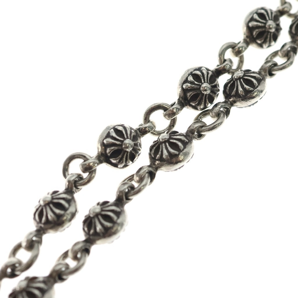 CHROME HEARTS(クロムハーツ) 1BALL LONG-T/2クリップロング#1クロスボール ウォレットチェーン シルバー BCA385