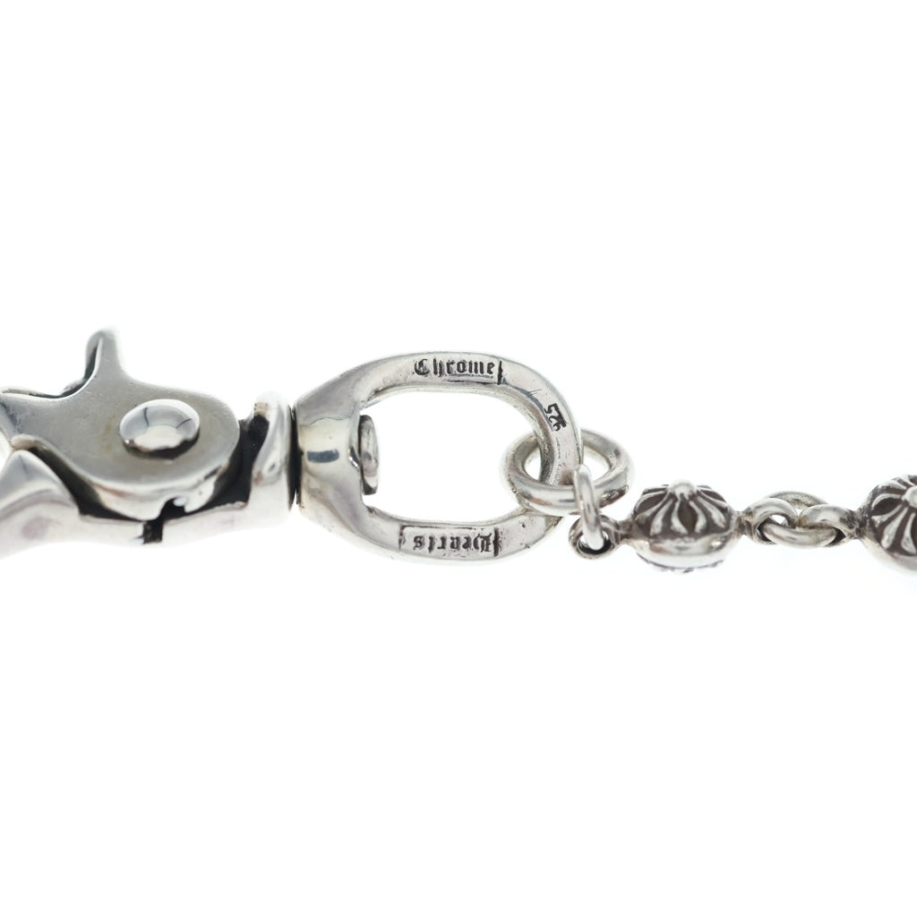 CHROME HEARTS(クロムハーツ) 1BALL LONG-T/2クリップロング#1クロスボール ウォレットチェーン シルバー BCA385