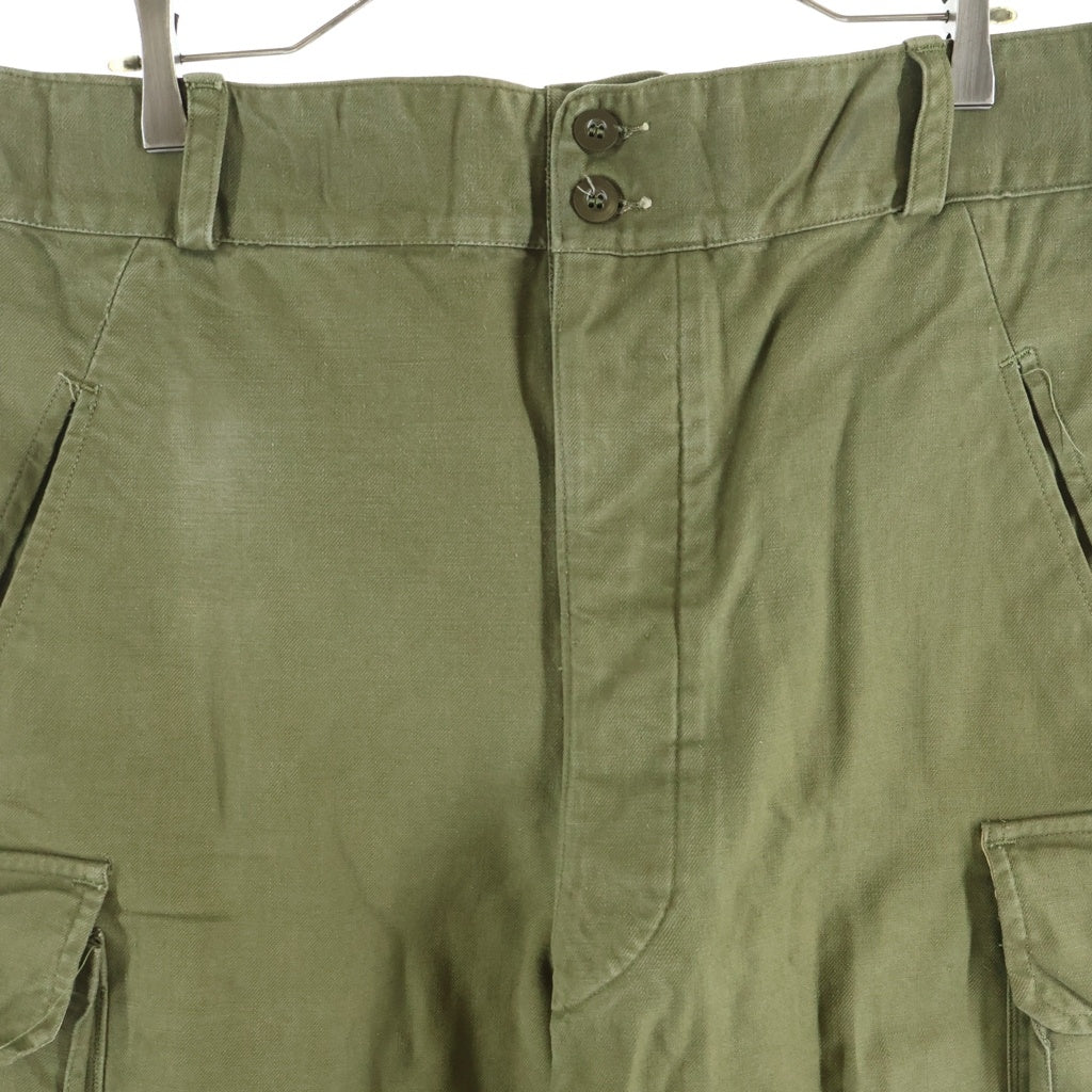 VINTAGE(ヴィンテージ) 50S FRENCH ARMY Savo le creusot M-47 CARGO PANTS フランス軍 M‐47 前期型 カーゴパンツ カーキ