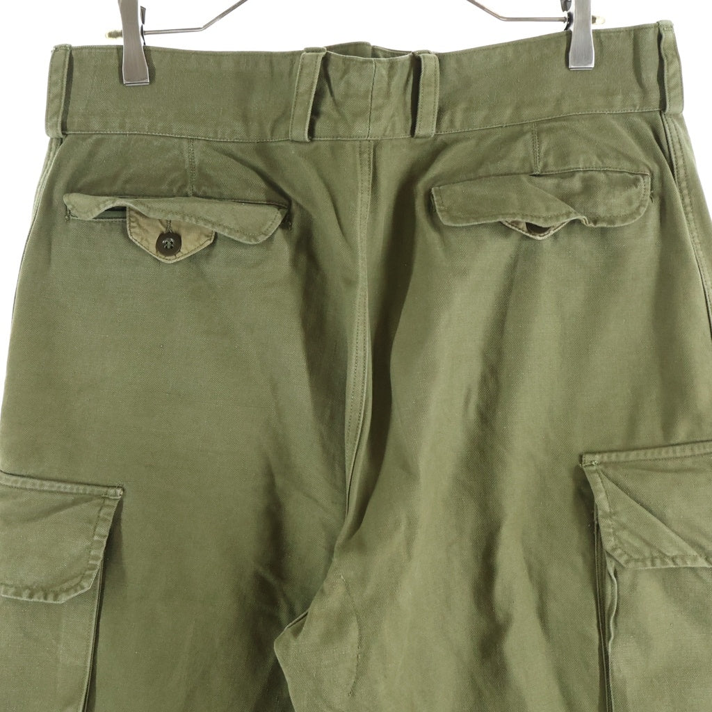 VINTAGE(ヴィンテージ) 50S FRENCH ARMY Savo le creusot M-47 CARGO PANTS フランス軍 M‐47 前期型 カーゴパンツ カーキ