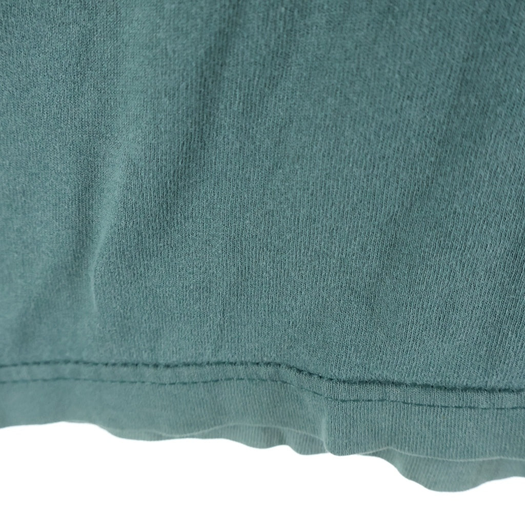 PATAGONIA(パタゴニア) 90S VINTAGE FITZ ROY WILD RESPONSIBILI TEE ヴィンテージ USA製 雪無しタグ 絶滅危惧種 両面プリント 半袖Tシャツ カットソー グリーン