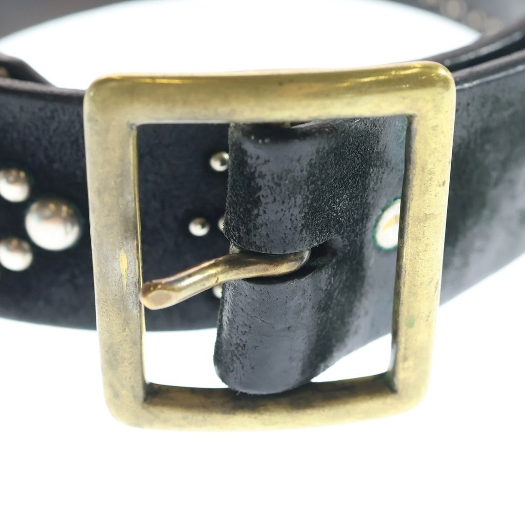 HTC(エイチティーシー) PEANUTS SILVER STUDS BLACK LEATHER ピーナッツシルバースタッズブラックレザー ブラック
