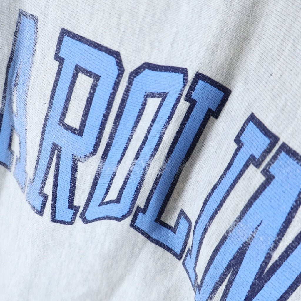 CHAMPION(チャンピオン) 90S REVERSE WEAVE NORTHCAROLINA リバースウィーブ 2段 クルーネック半袖スウェットトレーナー グレー