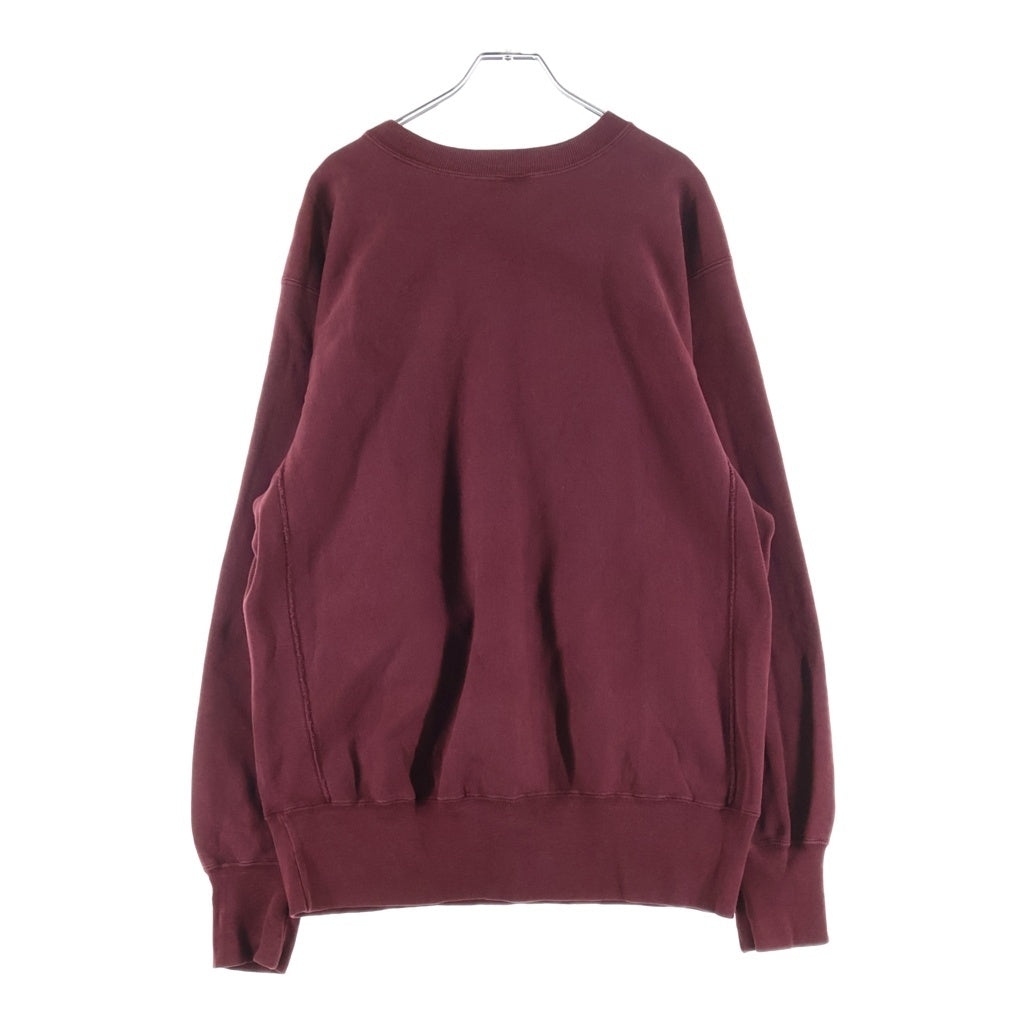 CHAMPION(チャンピオン) 90S REVERSE WEAVE COLLEGE OF CHARLESTON リバースウィーブ 三段 クルーネックスウェットトレーナーボルドー