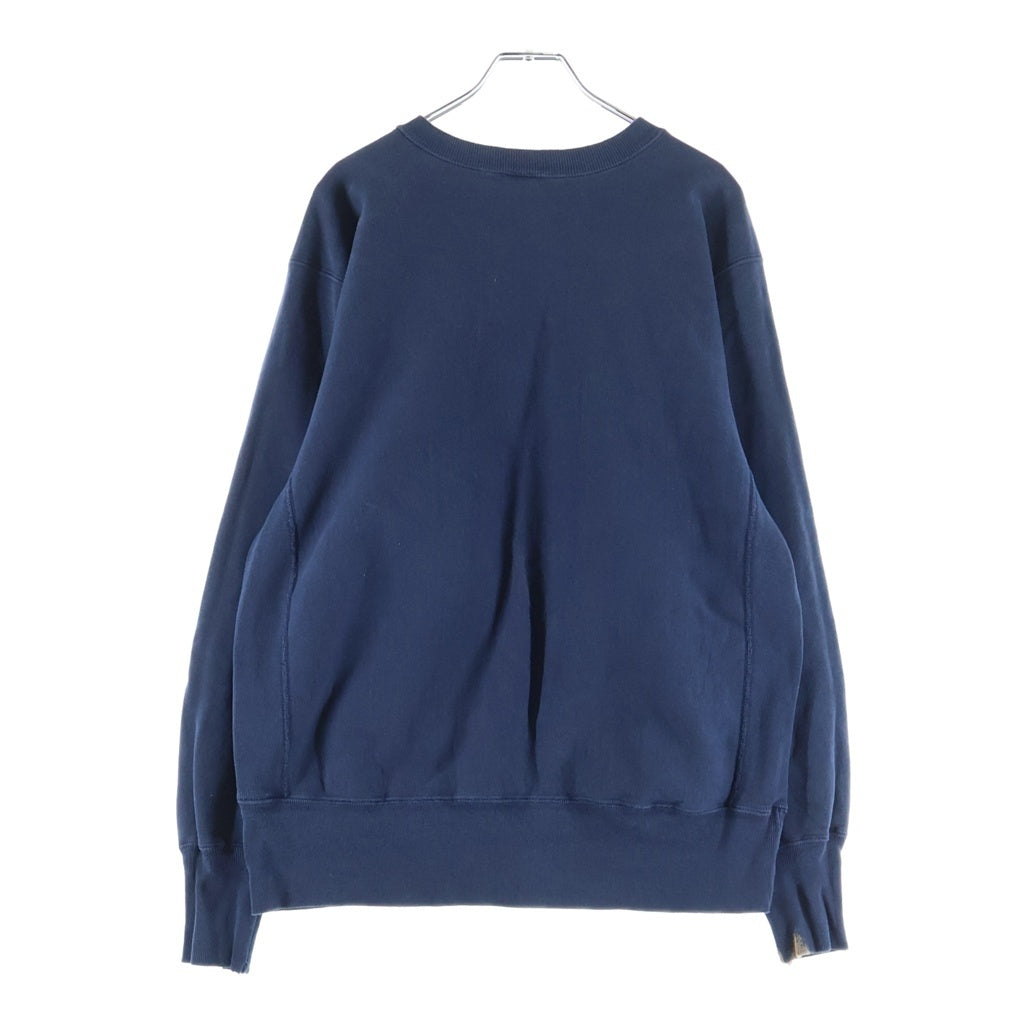 CHAMPION(チャンピオン) REVERSE WEAVE NOTRE DAME FOOTBALL リバースウィーブ 刺繍タグ フロントプリント クルーネック長袖スウェットトレーナー