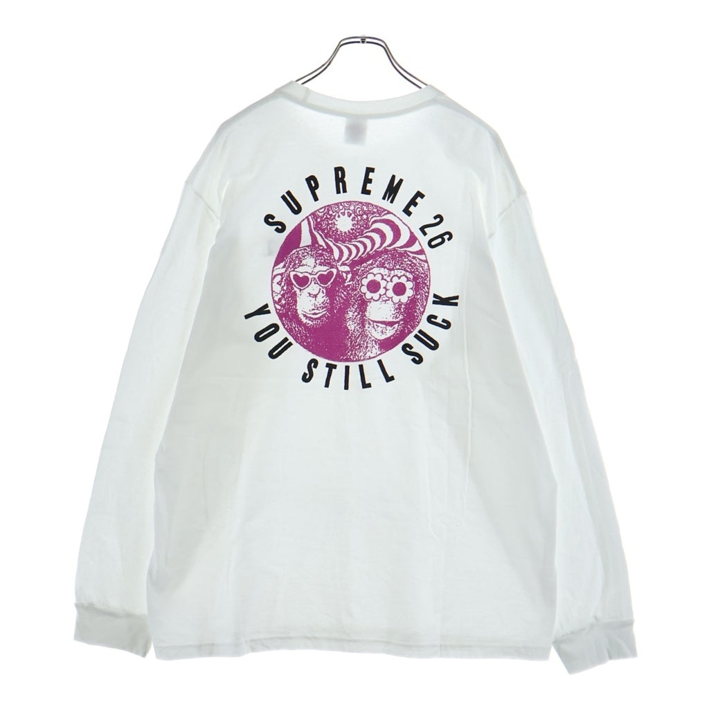 SUPREME(シュプリーム) 26AW You Still Suck L/S Tee ユースティルサック クルーネック 長袖Tシャツ カットソー ホワイト